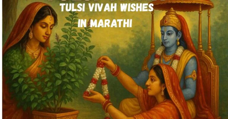 Tulsi Vivah Wishes in Marathi – मनापासून निरोप आणि शुभकामना