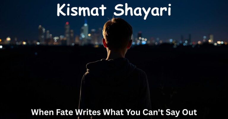 Kismat Shayari: When Fate Writes What You Can't Say Out Loud