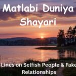 Matlabi Duniya Shayari: Lines on Selfish People & Fake Relationships