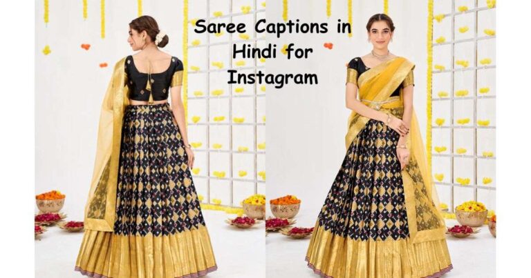 Saree Captions in Hindi for Instagram — Every Mood, Every Moment