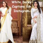 White Saree Captions for Every Mood, Moment, and Real Photo