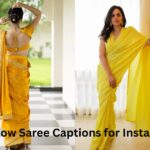 Yellow Saree Captions for Instagram — Real Ones, Right Ones