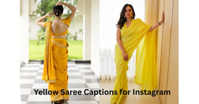 Yellow Saree Captions for Instagram — Real Ones, Right Ones